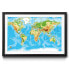 Фото #1 товара Gerahmtes Bild Worldmap New Look