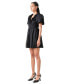 Фото #3 товара Women's Rosette Puff-Sleeve Mini Dress