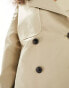 JJXX cropped trench coat in beige Саржа, XL - EU 44 - фото #2