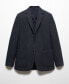 ფოტო #7 პროდუქტის Men's Slim-Fit Herringbone Wool Suit Jacket