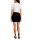 Фото #2 товара Women's Short-Sleeve Ruched Mini Dress