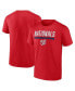 Фото #1 товара Men's Red Washington Nationals Power Hit T-shirt