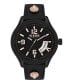 Men's Reale Three Hand Date Black Leather Watch 44mm