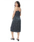 Maternity Satin Slip Dress black & white dot, XS - фото #3