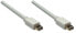 Фото #2 товара Manhattan Mini DisplayPort 1.2 Cable - 4K@60Hz - 1m - Male to Male - Bi-Directional - White - Equivalent to MDPMM1MW - Lifetime Warranty - Polybag - 1 m - Mini DisplayPort - Mini DisplayPort - Male - Male - 4096 x 2160 pixels