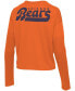 ფოტო #4 პროდუქტის Women's Orange Chicago Bears Pocket Thermal Long Sleeve T-shirt
