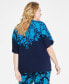 Фото #2 товара Plus Size Printed Dolman-Sleeve Top, Created for Macy's