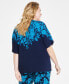 Plus Size Printed Dolman-Sleeve Top, Created for Macy's