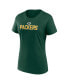 Women's Green Green Bay Packers Fundamental Base T-Shirt Зеленый, M - фото #3