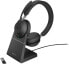 Jabra Evolve2 65 Link380a MS Stereo Stand Black