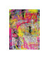 David Drioton Pink Paint Graffiti Canvas Art - 27" x 33.5"