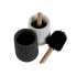 Toilet Brush DKD Home Decor White Grey Wood Resin 10,5 x 10,5 x 37 cm (2 Units)