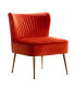 Фото #13 товара 25" Wide Upholstered Tufted Velvet Accent Chair With Metal Leg