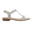 Фото #1 товара VANELi Blonde Metallic TStrap Womens Silver Casual Sandals BLONDE-312590