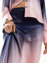 Фото #3 товара Style Cheat satin maxi skirt in ombre effect co-ord