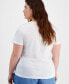 ფოტო #2 პროდუქტის Trendy Plus Size Floral Graphic Relaxed-Fit T-Shirt, Created for Macy's