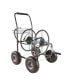 4-Wheel Garden Hose Reel Cart with Basket