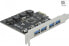 Фото #1 товара Kontroler Delock PCIe 2.0 x1 - 4x USB 3.2 Gen 1 (90509)