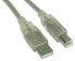 Фото #1 товара InLine USB 2.0 Cable Type A male / B male - transparent - 5m