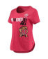 ფოტო #3 პროდუქტის Women's Heathered Red Maryland Terrapins PoWered By Title IX T-shirt