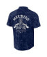 ფოტო #3 პროდუქტის Men's Darius Rucker Collection by Navy Distressed Seattle Mariners Denim Team Color Button-Up Shirt