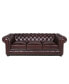 Фото #6 товара Alexandon Leather Chesterfield Tufted Sofa with Roll Arm