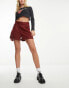 Фото #1 товара French Connection belted linen blend shorts in rust