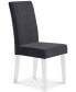 Фото #12 товара Dalia Modern and Contemporary Dining Chair in Black Velvet with Acrylic Legs - Set of 2