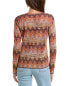 Фото #2 товара M Missoni Wool-Blend Top Women's Orange L