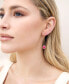 ფოტო #2 პროდუქტის Gold Plated Chain and Crystal Dangle Earrings