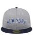 ფოტო #2 პროდუქტის Men's Gray New York Yankees Pivot Mesh 59FIFTY Fitted Hat