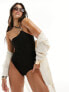 Фото #1 товара Southbeach textured one shoulder swimsuit with hardwear detail