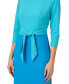 Women's Colorblocked Tie-Waist Midi Dress