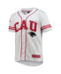 Men's White, Red Clark Atlanta University Panthers Free Spirited Baseball Jersey