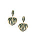 Women's Gold Heart Drop Earrings