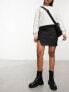 Фото #1 товара Vero Moda wrap front coated mini skirt in black