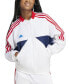 Women's House of Tiro Nations Pack Track Jacket White/Better Scarlet, M - фото #1