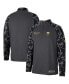 Фото #1 товара Men's Charcoal Pitt Panthers OHT Military-Inspired Appreciation Long Range Raglan Quarter-Zip Jacket