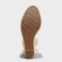 Women's Adriana Ankle Wrap Wedge Heels - Universal Thread Cream 9.5