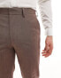 Фото #8 товара ASOS DESIGN slim suit trouser in brown