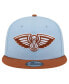 Фото #4 товара Men's Light Blue/Brown New Orleans Pelicans 2-Tone Color Pack 9Fifty Snapback Hat