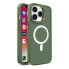 Фото #1 товара Magnetyczne etui z MagSafe do iPhone 15 Pro otworki pod smycz zielone
