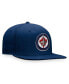 ფოტო #3 პროდუქტის Men's Navy Winnipeg Jets Core Primary Logo Fitted Hat
