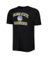 Фото #3 товара Men's Black Golden State Warriors Big and Tall Heart and Soul T-shirt