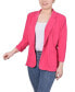 ფოტო #3 პროდუქტის Petite 3/4 Sleeve Scuba Crepe Blazer