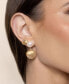 ფოტო #5 პროდუქტის Polished Pebble Single Crystal Stud Earrings