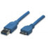 Фото #1 товара Techly ICOC-MUSB3-A-005 - 0.5 m - USB A - Micro-USB B - USB 3.2 Gen 1 (3.1 Gen 1) - 5000 Mbit/s - Blue