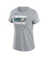 Фото #1 товара Women's Gray Philadelphia Eagles 2022 NFC Champions Trophy Collection T-shirt