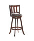 Фото #7 товара Set of 2 29.5'' Swivel Bar stool Leather Padded Dining Pub