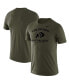 Men's Olive Colorado Buffaloes Stencil Arch Performance T-shirt